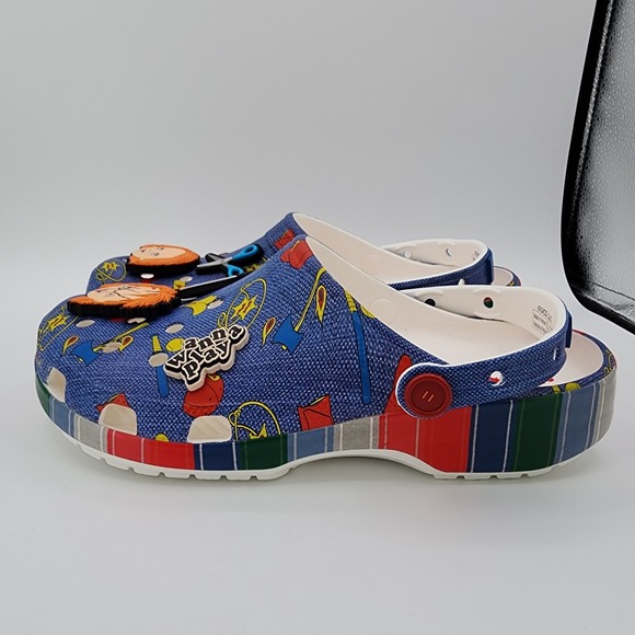 Crocs Chucky Classic Clog Men Size 11 Slip On Childs Play Movie Shoes NEW READ - Picture 5 of 16